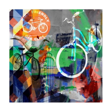 Sisa Jasper 'Lakewood Bikes Dallas' Canvas Art,24x24